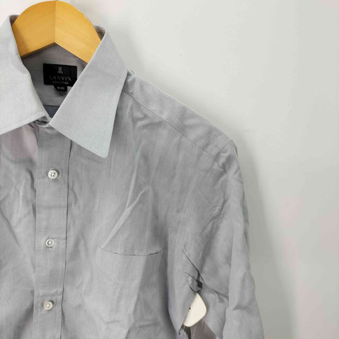 ランバンコレクション LANVIN COLLECTION フロントポケット コットン シャツ メンズ 39-80