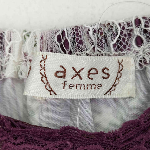 アクシーズファム axes femme ローズ柄レースキャミワンピース レディース import:M
