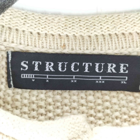 ストラクチャー STRUCTURE ラミーコットン ヘンリーネックカットソー メンズ JPN:M