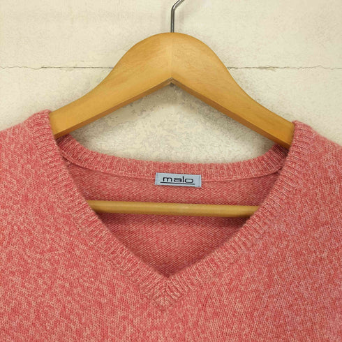 マーロ malo MADE IN ITALY カシミヤ100 Cashmere Vネックニット メンズ EUR:50