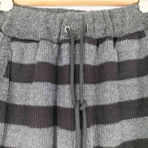 as on ボーダー ニット パンツ レディース