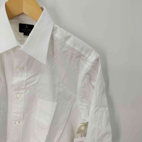 ランバンコレクション LANVIN COLLECTION ストライプ コットンシャツ メンズ 39-80
