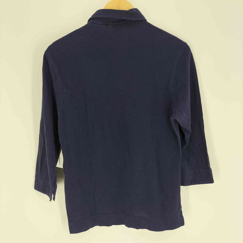 ラコステ LACOSTE 鹿の子 4B ハーフボタン ワニ ロゴパッチ 7分袖 S/S ポロシャツ レディース US:4