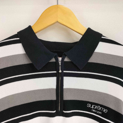 シュプリーム Supreme 24AW Stripe Zip L/S Polo メンズ import:XL