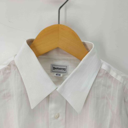 バーバリーズ BURBERRYS リネン混 ストライプ カッターシャツ メンズ 41-80