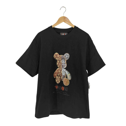 uaboni paris フロントアニマルモノグラムプリントクルーネックTシャツ メンズ 48