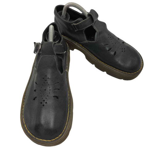 ドクターマーチン Dr.Martens 英国製 メリージェーン ベルト パンチング レザー シューズ サンダル メンズ UK:7