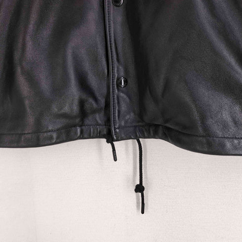 ショット Schott LOGO EMBROIDERY LEATHER COACH JACKET/レザー コーチジャケット メンズ import:XL