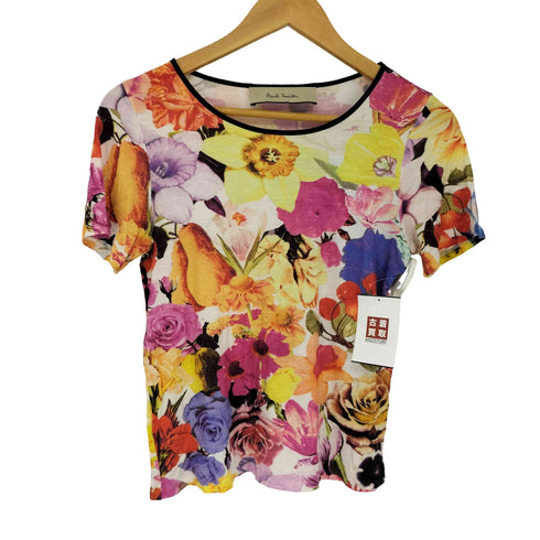 ポールスミス Paul Smith 花柄Tシャツ レディース import:M