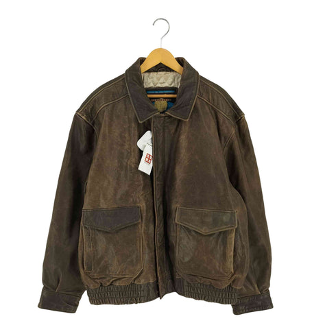 ウィルソン Wilsons Leather 90s ADVENTURE BOUND A-2 レザー フライトジャケット メンズ 2x