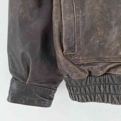 ウィルソン Wilsons Leather 90s ADVENTURE BOUND A-2 レザー フライトジャケット メンズ 2x