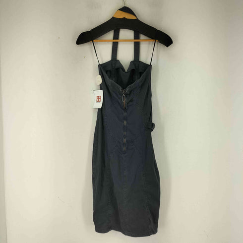 ヴェルサーチジーンズクチュール VERSACE JEANS COUTURE ジップ加工 キャミ ワンピース レディース 24/38