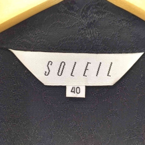 SOLEIL 総柄刺繍ジャケット レディース