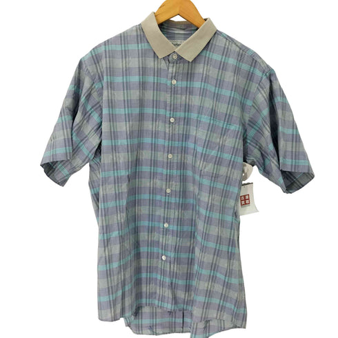 バーバリーズ BURBERRYS 緑タグ S/S 半袖 チェックシャツ メンズ L-Large