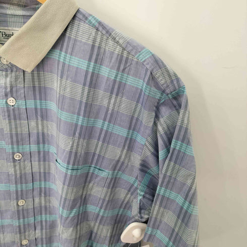 バーバリーズ BURBERRYS 緑タグ S/S 半袖 チェックシャツ メンズ L-Large