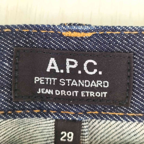 アーペーセー A.P.C. petit standard jean droit etroit インディゴボタンフライデニム レディース 28