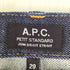 アーペーセー A.P.C. petit standard jean droit etroit インディゴボタンフライデニム レディース 28