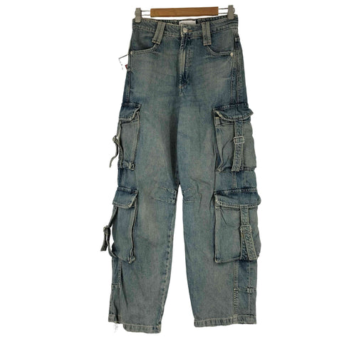 ザラ ZARA デニムカーゴパンツ レディース 34