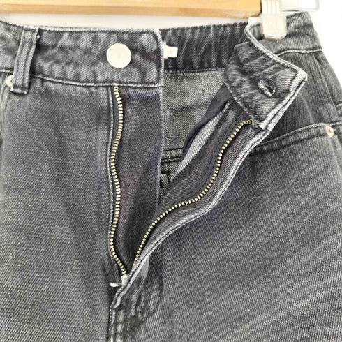 Instant Funk ダメージ加工 ブラックデニムパンツ レディース JPN:1