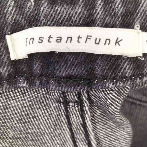 Instant Funk ダメージ加工 ブラックデニムパンツ レディース JPN:1