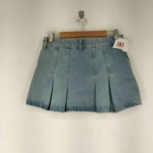 ザラ ZARA デニムボックスプリーツスカート レディース US XS