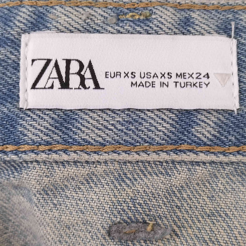 ザラ ZARA デニムボックスプリーツスカート レディース US XS