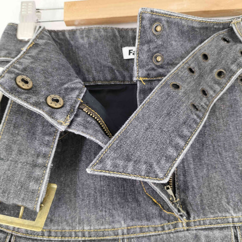 Fancy club DENIM PLEATS BELT SKIRT レディース JPN:S