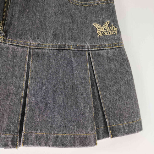 Fancy club DENIM PLEATS BELT SKIRT レディース JPN:S