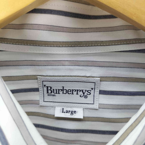 バーバリーズ BURBERRYS コットン ストライプ シャツ メンズ import:L