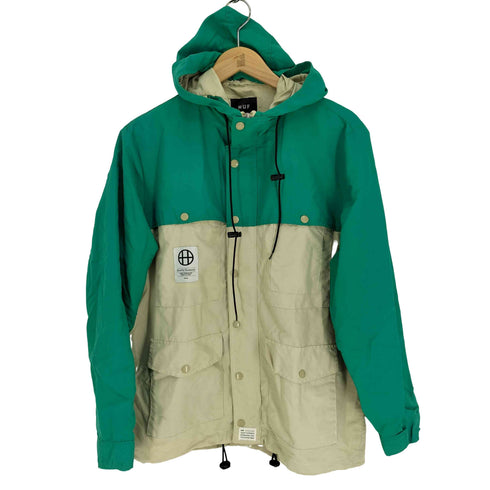 ハフ HUF バイカラー マルチポケット ドローコード マウンテン パーカー メンズ import:M