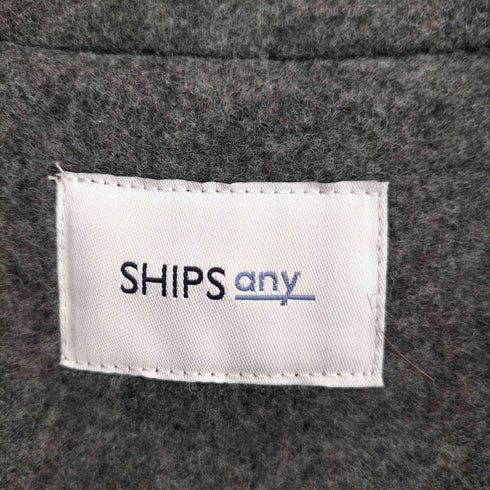 シップスエニィ SHIPS any スタンド & ダブル カラー ロング コート レディース FREE