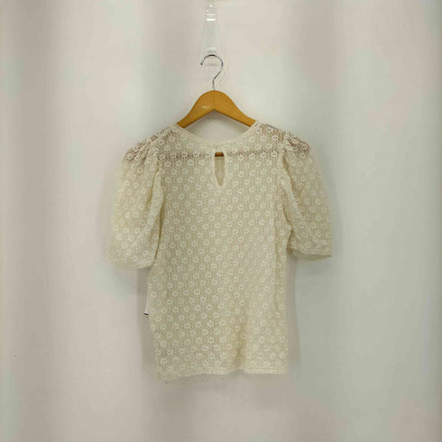 レイビームス Ray BEAMS フラワー レース ギャザー スリーブ Tシャツ レディース