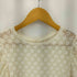 レイビームス Ray BEAMS フラワー レース ギャザー スリーブ Tシャツ レディース