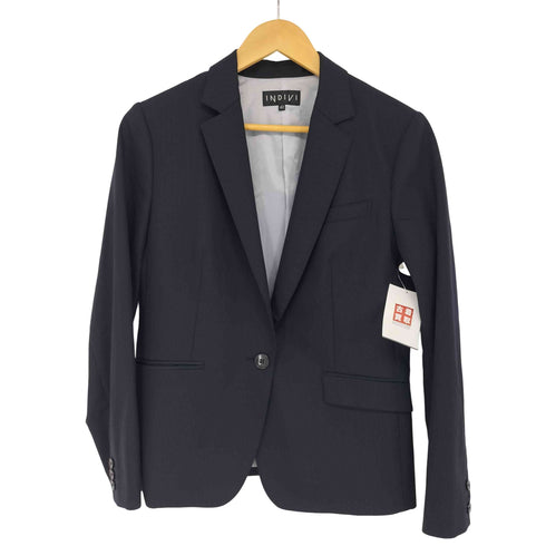 インディヴィ INDIVI ストライプ ワンボタンテーラード レディース JPN:42