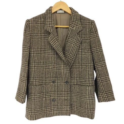 カルバンクライン CALVIN KLEIN OLD ツイードダブルジャケット レディース JPN:L