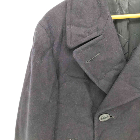 ユーエスネイビー U.S.NAVY 40-50S NAVAL CLOTHING DEPOT ウール Pコート スレーキ コーデュロイ プリントタグ メンズ US:38