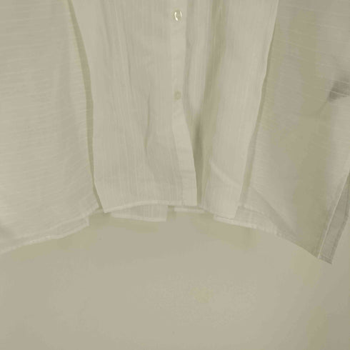 OLLUN Volume Stripe Tuck Shirt ボリュームストライプタックシャツ バルーンスリーブ レディース