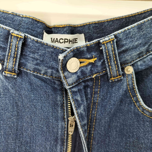マカフィー MACPHEE デニム ワイドストレートパンツ レディース JPN:36
