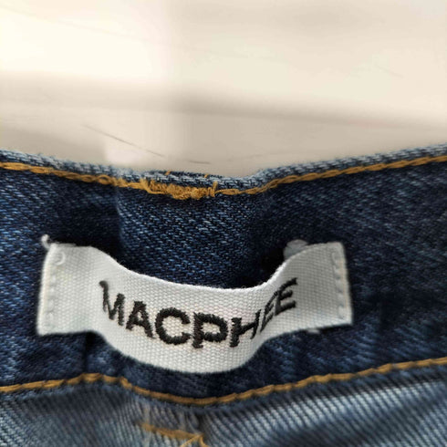 マカフィー MACPHEE デニム ワイドストレートパンツ レディース JPN:36