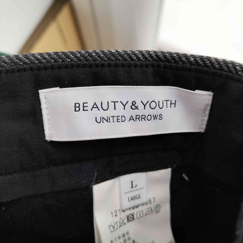 ビューティーアンドユースユナイテッドアローズ BEAUTY & YOUTH UNITED ARROWS テックツイード 1P テーパード ルーズ パンツ メンズ L
