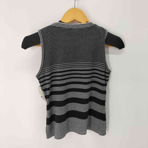 ランバン LANVIN リボン コットン ニットタンクトップ レディース JPN:38