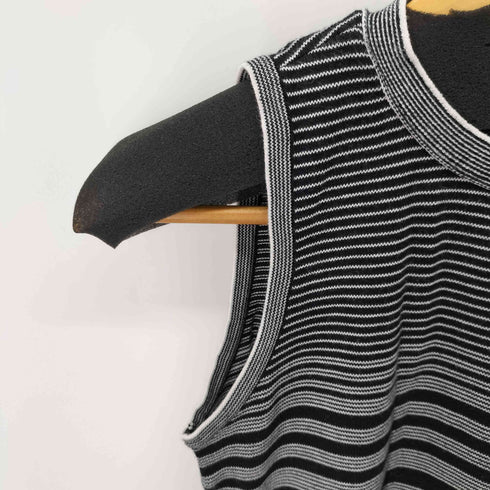 ランバン LANVIN リボン コットン ニットタンクトップ レディース JPN:38