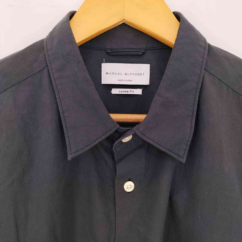 マニュアルアルファベット MANUAL ALPHABET BROAD CLOTH LOOSE FIT RC SHIRT メンズ JPN:4
