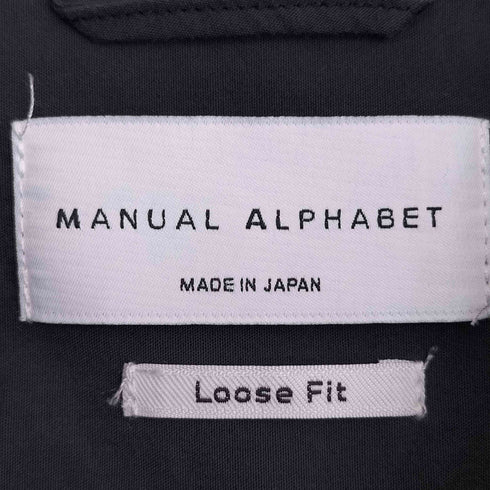 マニュアルアルファベット MANUAL ALPHABET BROAD CLOTH LOOSE FIT RC SHIRT メンズ JPN:4