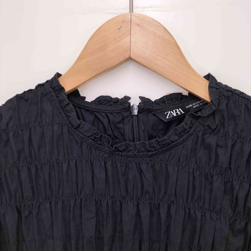 ザラ ZARA シャーリング パフスリーブ ワンピース レディース JPN:XS