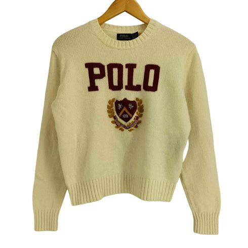ポロラルフローレン POLO RALPH LAUREN LOGO&CREST クルーネックニット レディース import:S