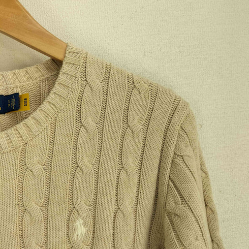 ポロラルフローレン POLO RALPH LAUREN スモールポニー刺繍 ケーブルニットワンピース レディース import:S