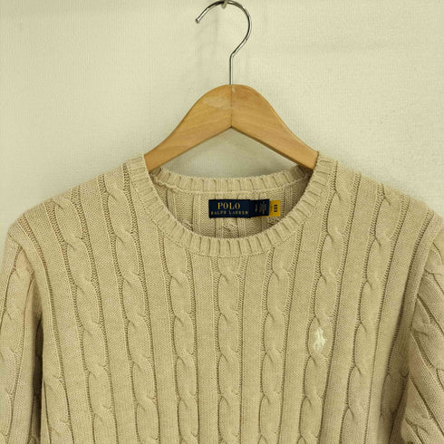 ポロラルフローレン POLO RALPH LAUREN スモールポニー刺繍 ケーブルニットワンピース レディース import:S