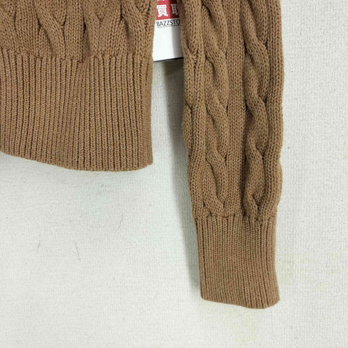 ポロラルフローレン POLO RALPH LAUREN スモールポニー刺繍 ケーブルニットカーディガン レディース import:S