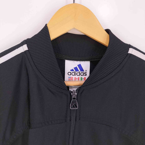 アディダス adidas 90s スリーライン バックロゴ ジップアップ トラックジャケット メンズ JPN:M